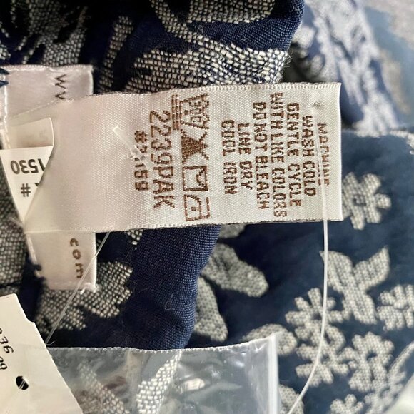 Draper’s & Damon’s Button Up Jacket Blue White Floral Size XL NEW NWT - Picture 8 of 8